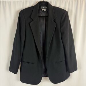 Women Blazer Jacket 100% Pure Wool
Sag Harbor Sz:10 Black Preppy, Dark academia